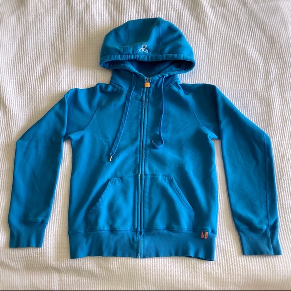 TNA Tops - 2/$30 Bright Blue Aritzia TNA Hoodie Size Small